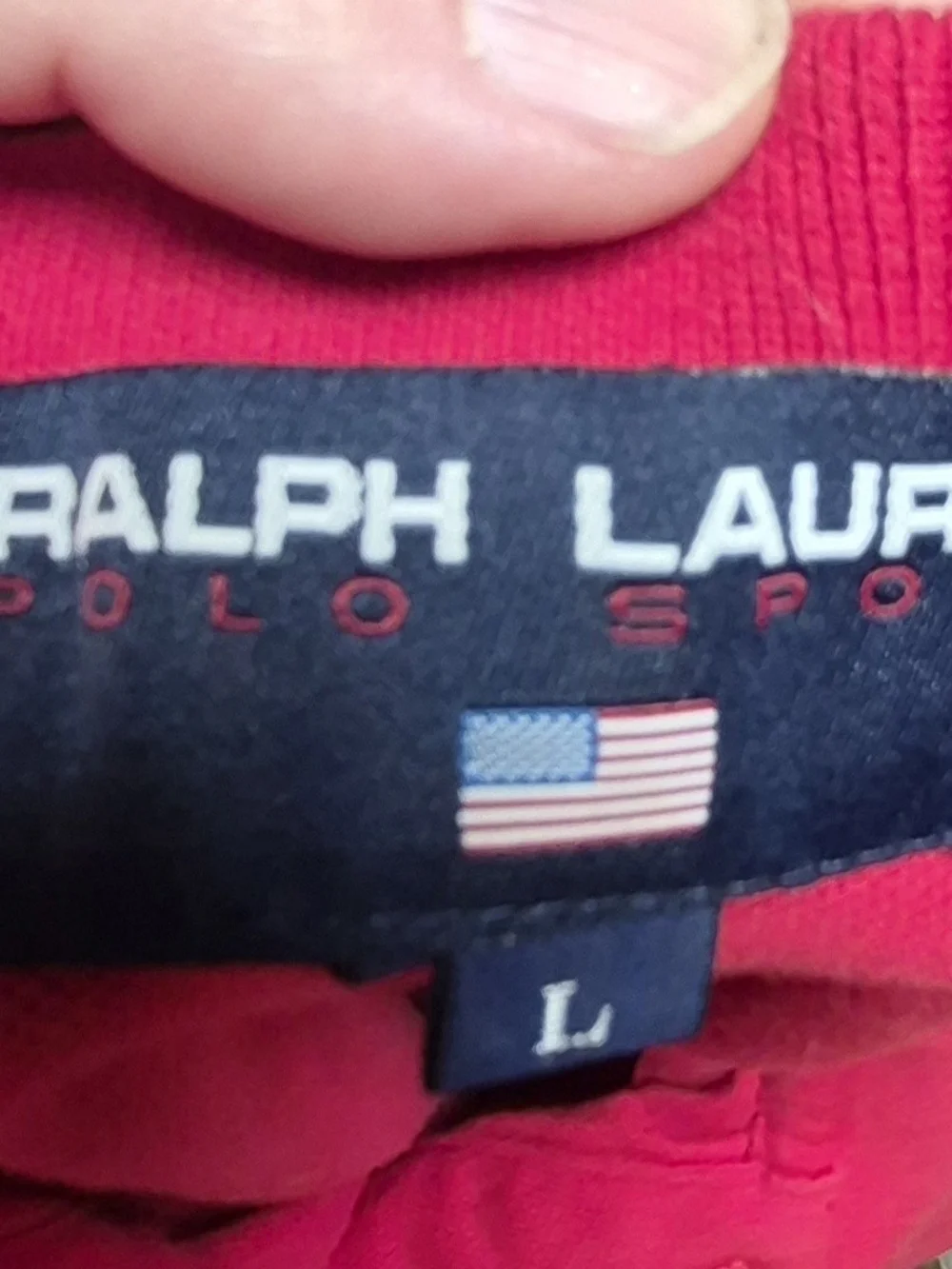 Ralph Lauren Men’s Red Polo with Navy Pony
